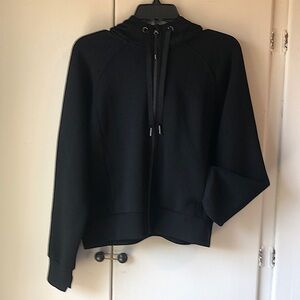 Spanx black AirEssentials Full Zip Hoodie size Small